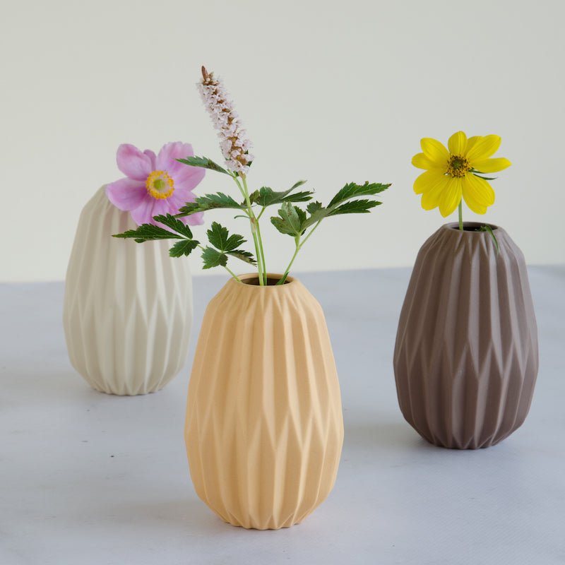 Vase Miro brown ceramic
