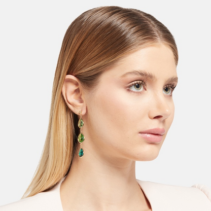 Long Beach Earrings Green