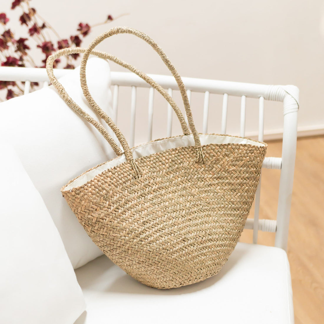 Shopping Bag | Tote Bag | Beach Bag TAMU made of Seagrass