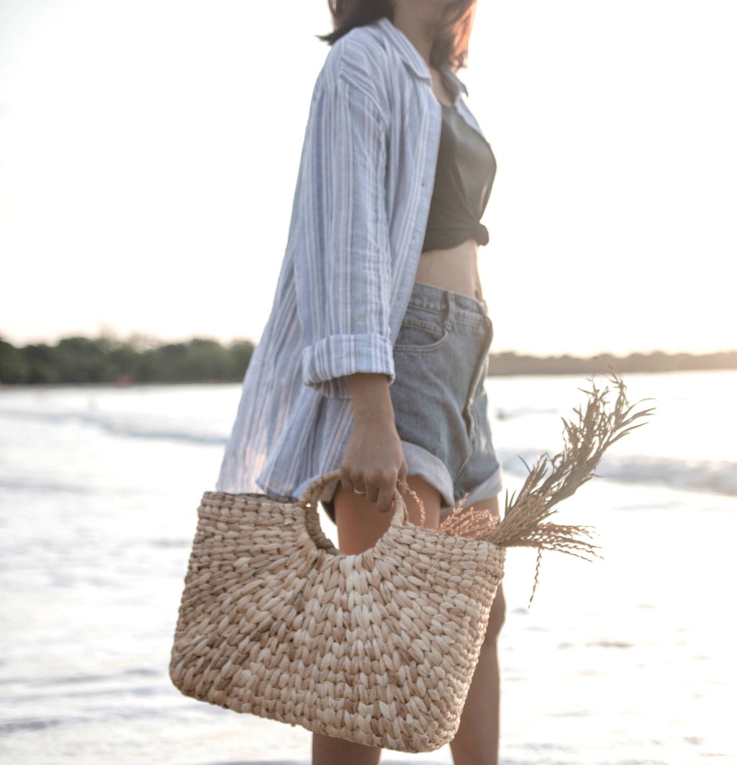 Woven Summer Bag | Shopping Bag SAMBAS made of Water Hyacinth