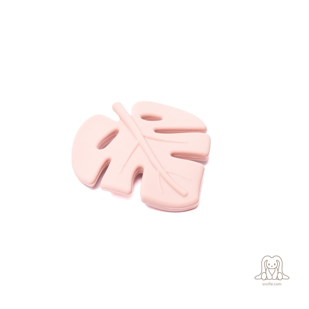 Baby Silicone Teether | LEAF Pale Pink