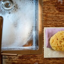 Small waffle dishcloth - lilac 2 pcs