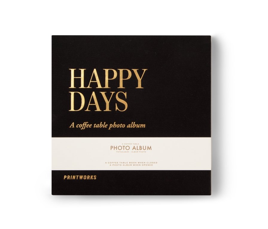 Printworks Photo Album - Happy Days S - Black