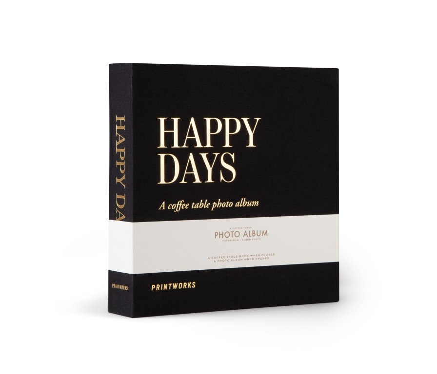 Printworks Photo Album - Happy Days S - Black
