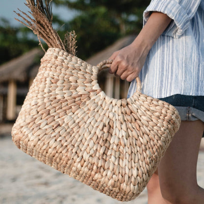 Woven Summer Bag | Shopping Bag SAMBAS made of Water Hyacinth