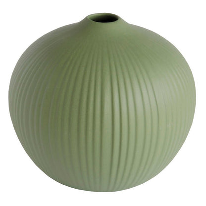 Vase Linde green ceramic