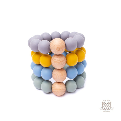 Baby Silicone Teether | BEADS Baby Blue