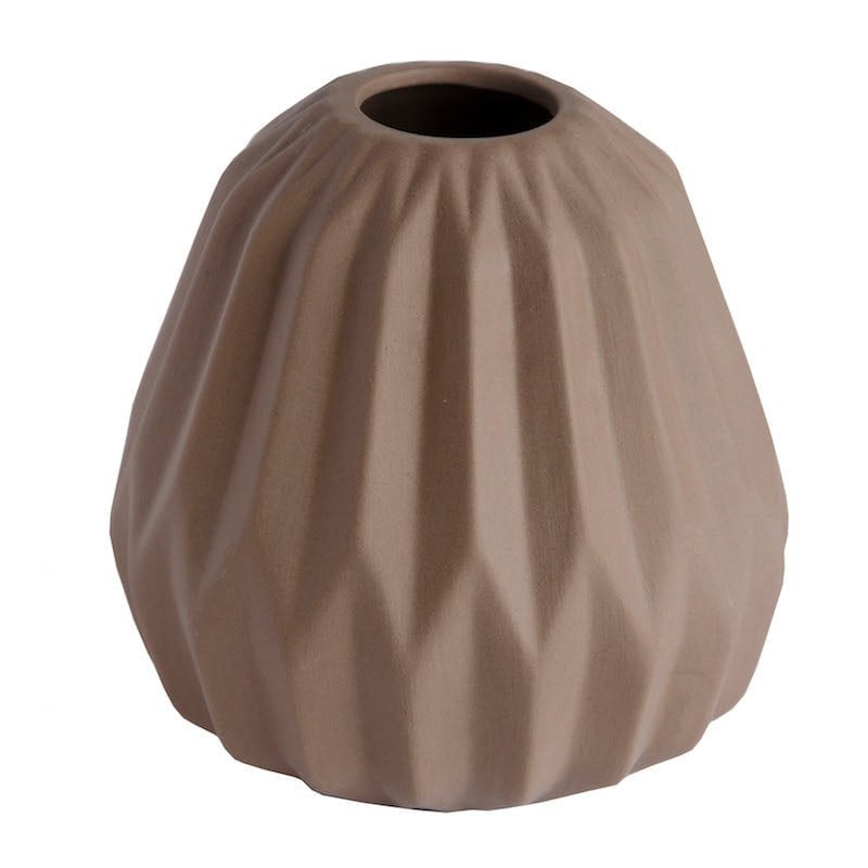 Vase Miro brown ceramic