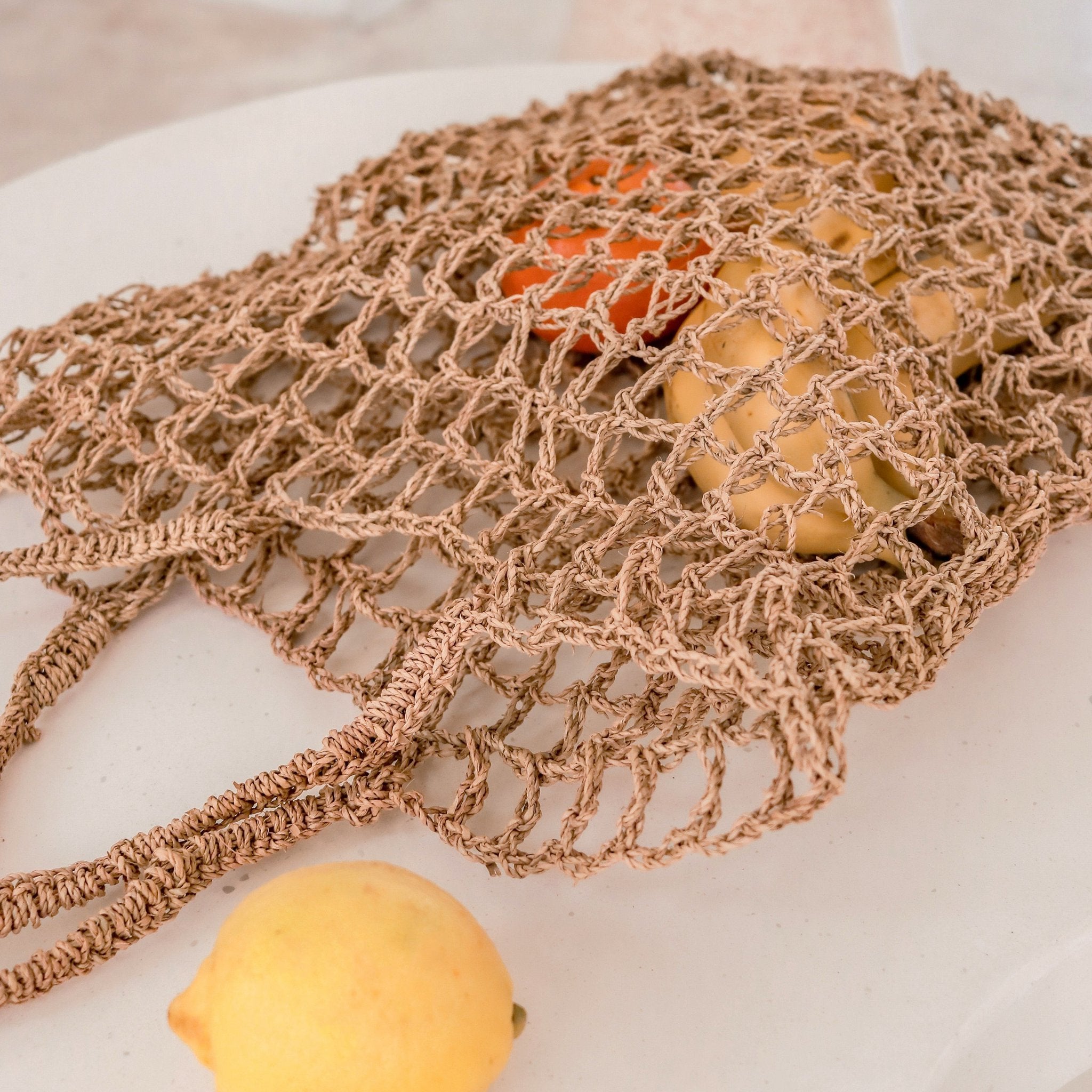 Raffia String Bag | Handwoven Reusable Grocery Bag CANANG